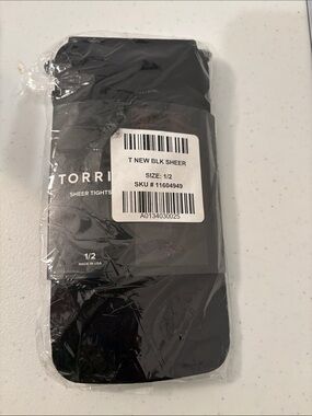 Torrid Black Sheer Tights - Sheer Finish